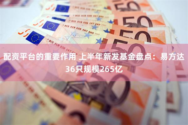 配资平台的重要作用 上半年新发基金盘点：易方达36只规模265亿