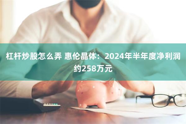 杠杆炒股怎么弄 惠伦晶体：2024年半年度净利润约258万元