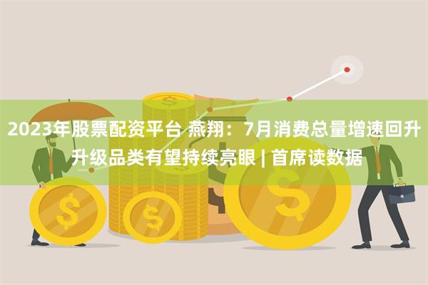 2023年股票配资平台 燕翔：7月消费总量增速回升 升级品类有望持续亮眼 | 首席读数据