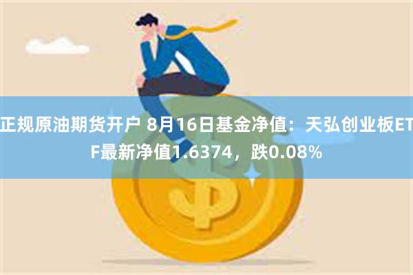 正规原油期货开户 8月16日基金净值：天弘创业板ETF最新净值1.6374，跌0.08%