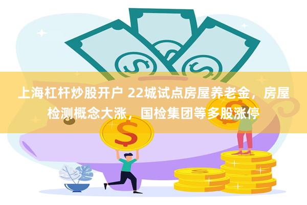 上海杠杆炒股开户 22城试点房屋养老金，房屋检测概念大涨，国检集团等多股涨停