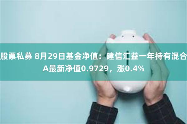 股票私募 8月29日基金净值：建信汇益一年持有混合A最新净值0.9729，涨0.4%