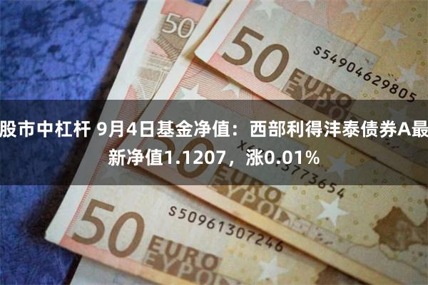 股市中杠杆 9月4日基金净值：西部利得沣泰债券A最新净值1.1207，涨0.01%