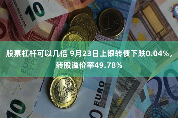 股票杠杆可以几倍 9月23日上银转债下跌0.04%，转股溢价率49.78%