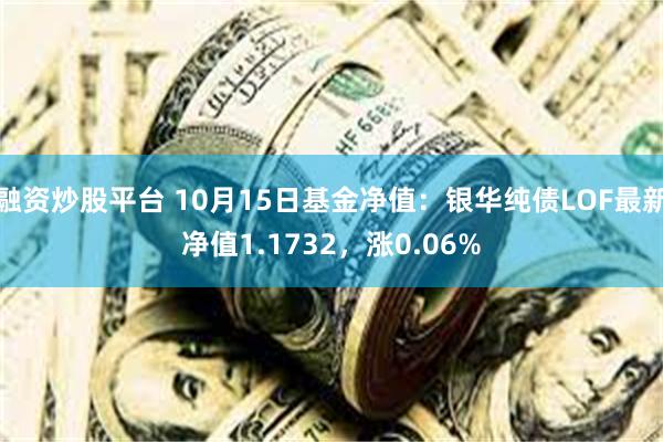 融资炒股平台 10月15日基金净值：银华纯债LOF最新净值1.1732，涨0.06%