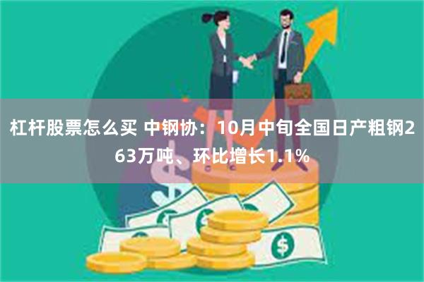 杠杆股票怎么买 中钢协：10月中旬全国日产粗钢263万吨、环比增长1.1%